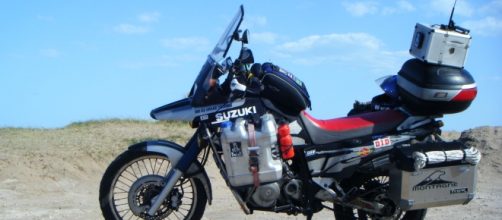 Mi motocicleta equipada antes de partir