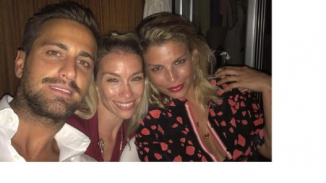 Emma Marrone con Fabio Borriello e l'Abbagnato.