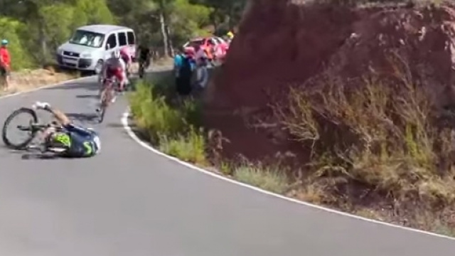 Jos&egrave; Joaquim Rojas a terra in discesa