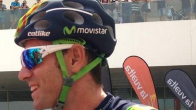 Valverde alla partenza della decima tappa