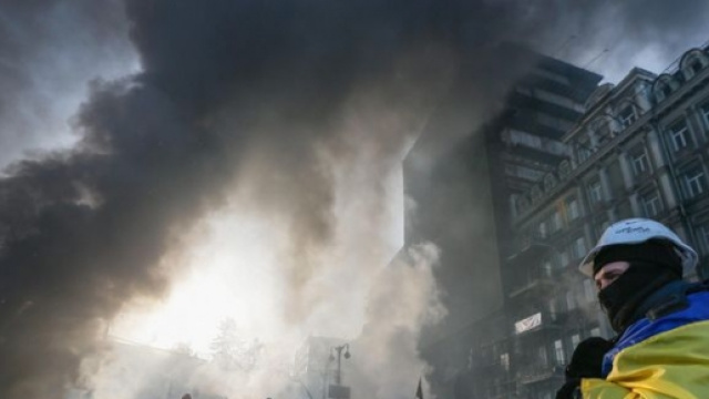 Scontri nella capitale ucraina, Kiev