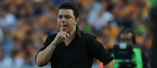 Marcelo Gallardo en el partido de ida en M&eacute;xico.