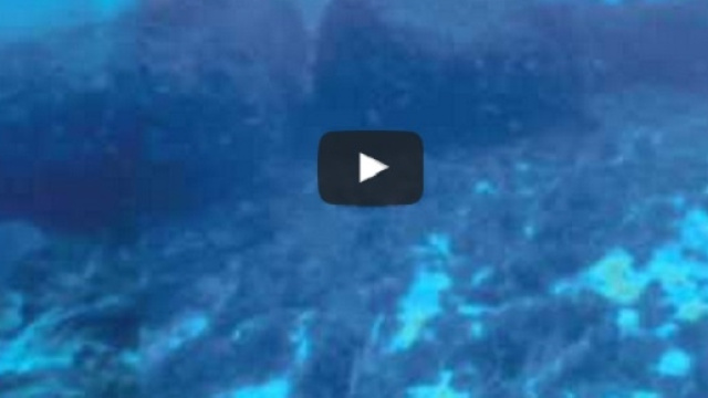 Il monolite nei fondali (The Cosmos News/YouTube)