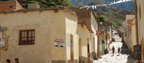 Vista de la calle principal de Iruya