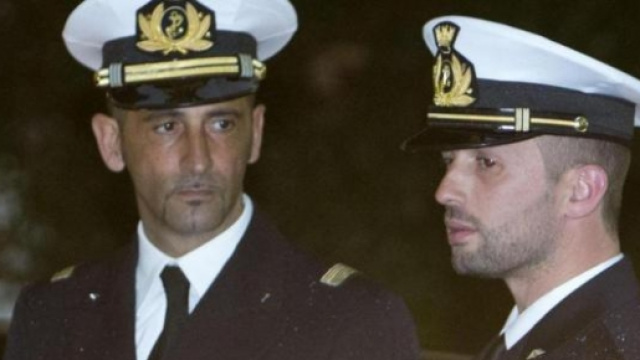 I due Mar&ograve; coinvolti in India.