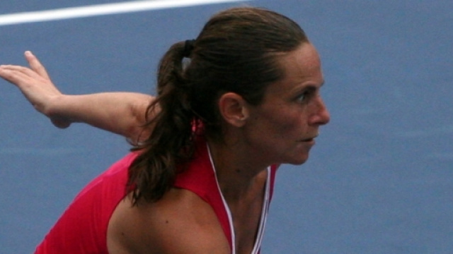 Roberta Vinci in azione agli US Open
