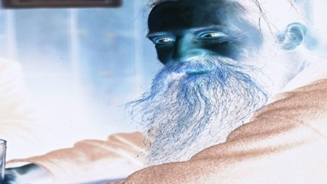 Il biochimico Aubrey de Grey, visual poem