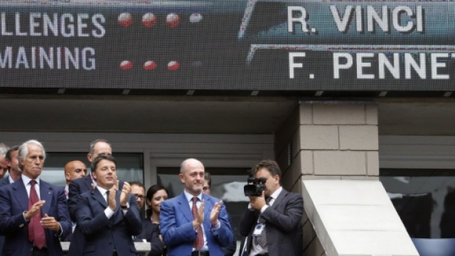 Il Premier Renzi durante la finale