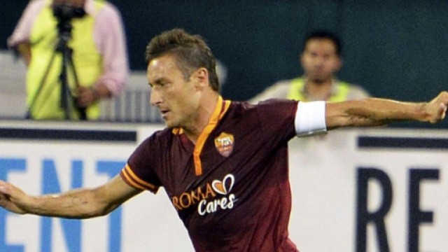 Francesco Totti dovrebbe partire dalla panchina.