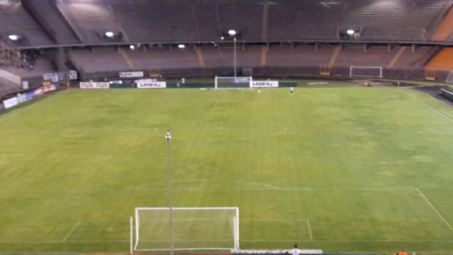 Lo stadio "Via del mare" di Lecce.