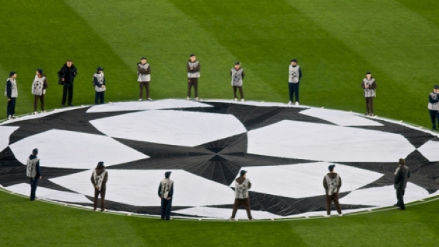 Il simbolo della Champions nel prepartita