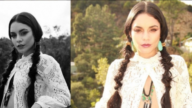 Moda capelli autunno 2015: trecce Vanessa Hudgens