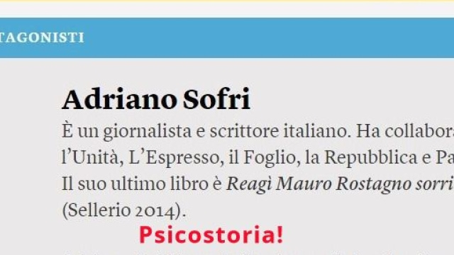 Adriano Sofri a Internazionale 2015, polemiche