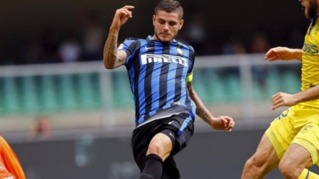 Icardi autore del gol vittoria contro il Chievo