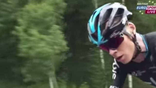 Chris Froome e il momento incriminato