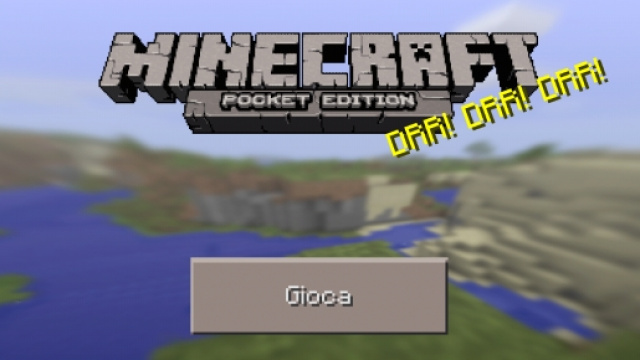Schermata principale Minecraft Pocket Edition 0.12