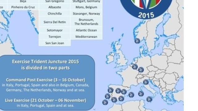 Mappa basi Trident Juncture 2015