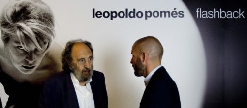 Leopoldo Pom&eacute;s en la presentaci&oacute;n de la exposici&oacute;n