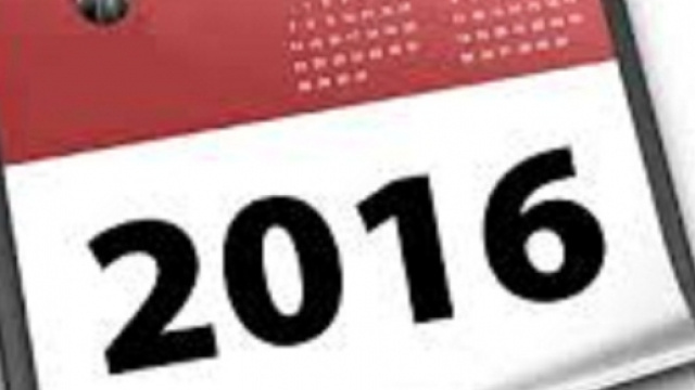 Calendario da tavolo anno 2016