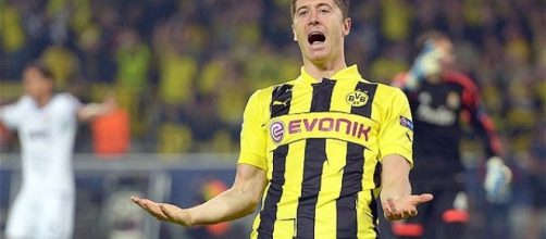 Lewandowski when he was at Borussia Dortmund