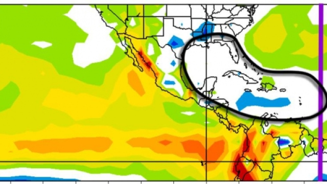 Strana mancanza di uragani nel Golfo del Messico