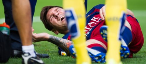 Messi: rotura de ligamento en rodilla izquierda