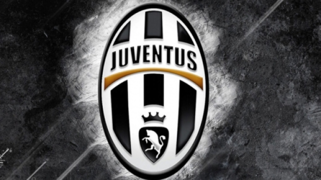 Stemma della Juventus su sfondo bianco nero