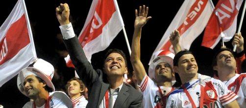 El festejo de la copa Sudamericana 2014