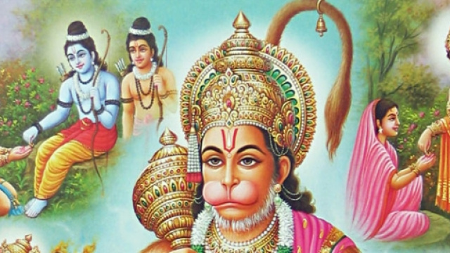 Hanuman &egrave; il dio Scimmia, servitore di Rama