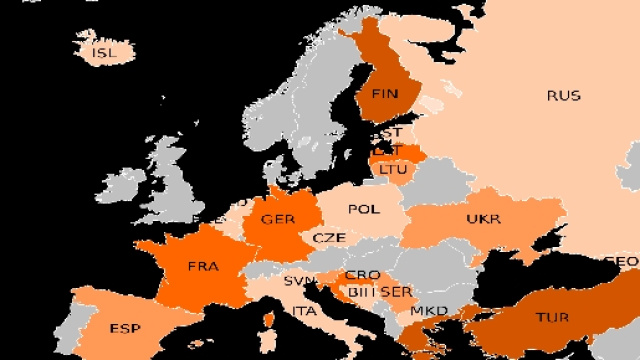 La cartina delle nazioni partecipanti (wikipedia)