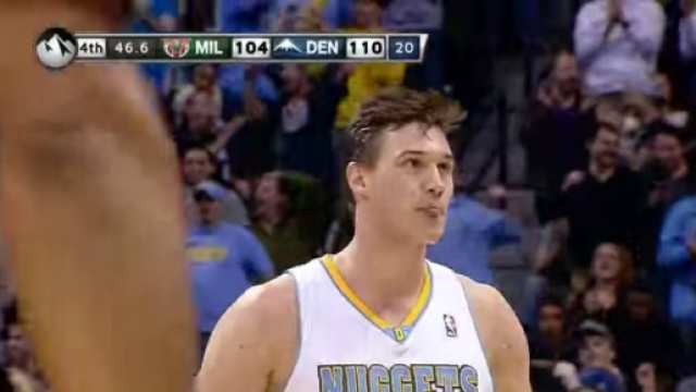 Danilo Gallinari con la maglia dei Nuggets
