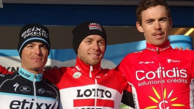 Kris Boeckmans sul podio di Le Samyn