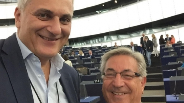 L'Europarlamentare Nicola Caputo con K. Vella