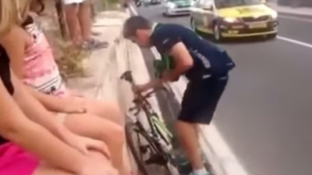 La bicicletta incriminata della Movistar