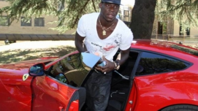 Mario Balotelli e la sua Lamborghini
