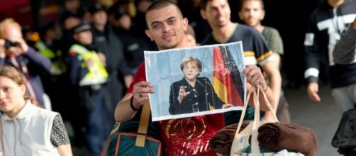 Inmigrante sirio llegando a Alemania