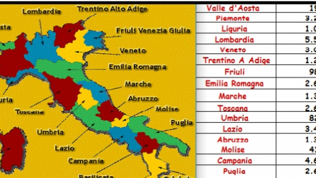 La mappa delle 44.704 scuole nel 2011