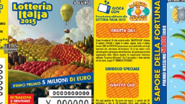 Estrazione Lotteria Italia 2015, 6 gennaio 2016