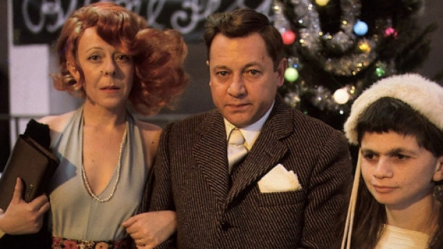 La scena in questione con Fantozzi e la famiglia