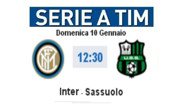 Diretta Inter-Sassuolo e video highlights