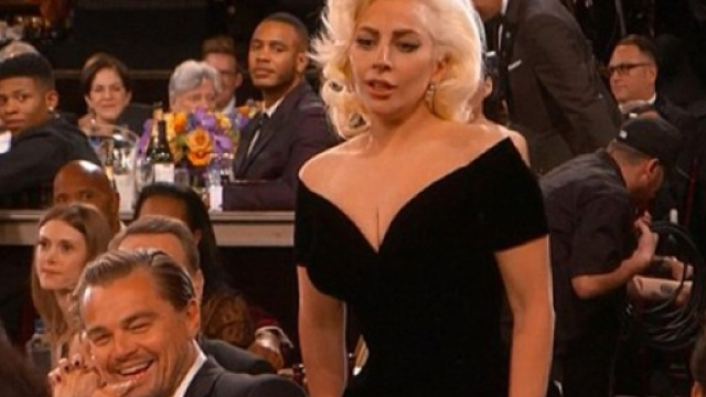 Il momento dello scontro fra DiCaprio e Lady Gaga