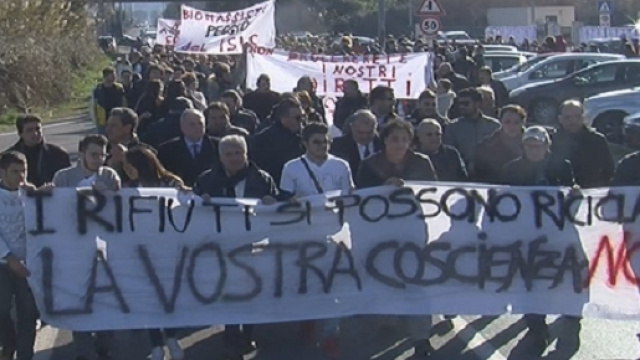 Corteo No alla centrale a biomasse