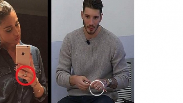 Belen e Stefano indossano ancora la fede.