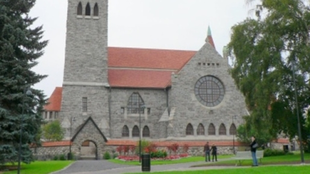 Una chiesa luterana in Finlandia