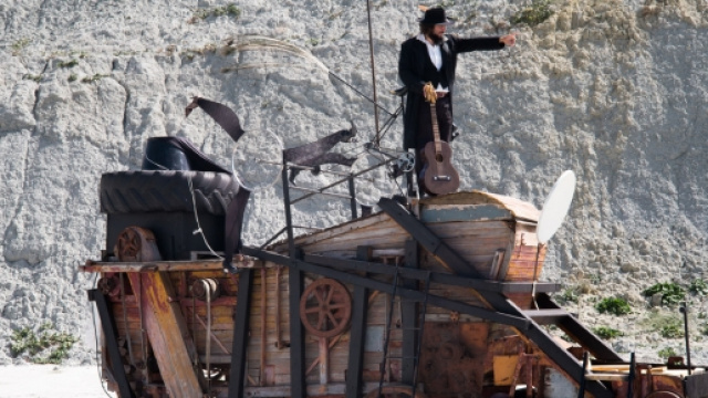 Vinicio Capossela sul set del ilm (Valerio Spada)
