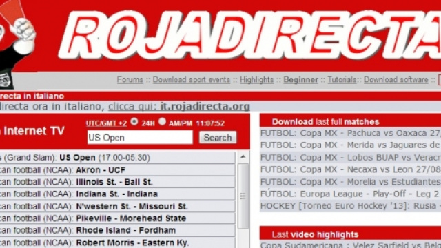 Il sito Rojadirecta &egrave; stato bloccato in Italia.