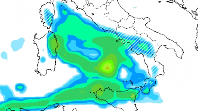 Elaborazione GFS precipitazioni e neve
