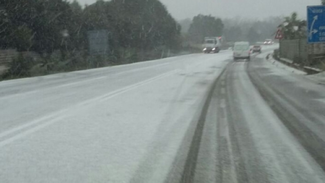 Freddo e neve sulla penisola salentina.
