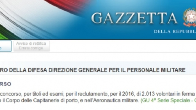 Il portale della Gazzetta Ufficiale