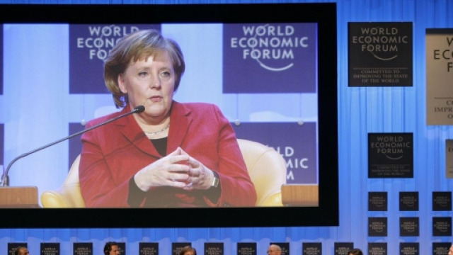 L'intervento della Merkel durante il convegno 2013